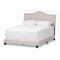 Baxton Studio Emerson Modern Light Beige Upholstered Queen Size Bed 136-7443 - alternate 6